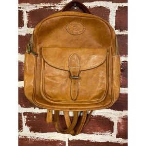 Sergios Collection Leather Backpack Boho